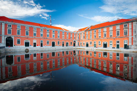 Lisbon, Portugal near the Ministry of National Defense Navy.の写真素材