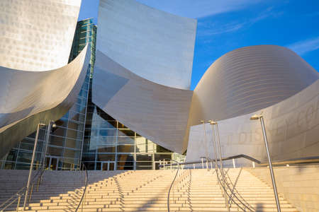 LOS ANGELES, CALIFORNIA - November 7, 2013: Walt Disney Concert Hall in LA. The building was designed by Frank Gehry and opened in 2003.のeditorial素材