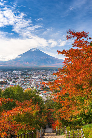 Mt. Fuji, Japan in the fall season.の写真素材
