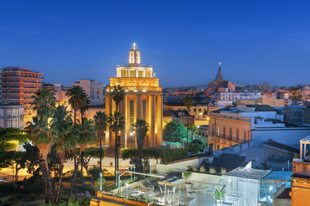 Syracuse, Sicily cityscape view at dawn.の写真素材