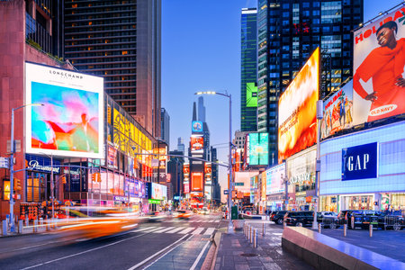 NEW YORK CITY - NOVEMBER 13, 2023: Times Square New York on Broadway.の写真素材