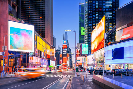 NEW YORK CITY - NOVEMBER 13, 2023: Times Square New York on Broadway.の写真素材