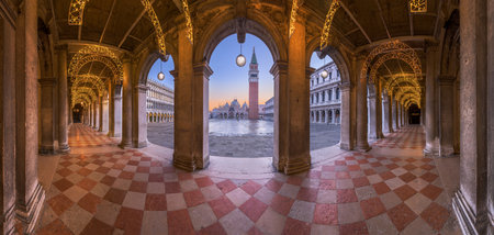 Venice, Italy in the early Morningの写真素材