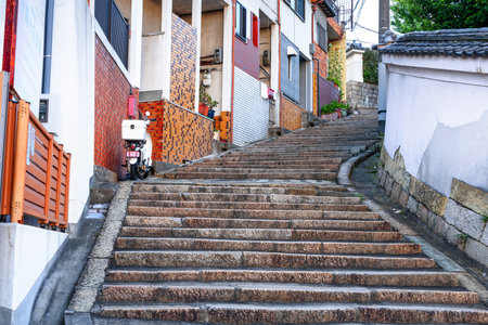 Osaka, Japan at the Tennoji Slopes.の写真素材
