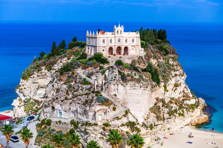 Tropea, Vibo Valentina, Italy at the Sanctuary of Santa Maria dell'Isola.の写真素材