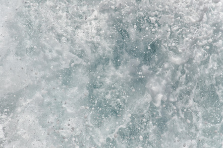 Close up of sea foam and drops