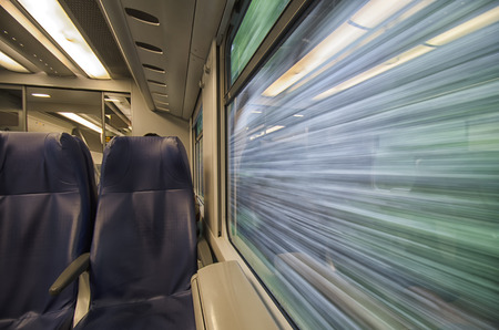 View from the window of the train