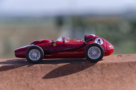 View model of a classic Formula one car