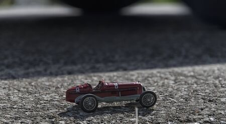 Toy model of a old single seater car