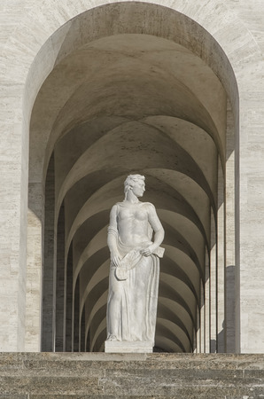 Typical example of rationalist geometry in architectureの写真素材