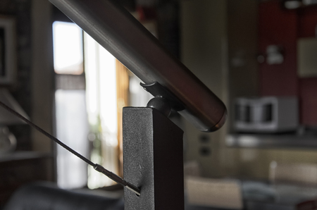 Close up of the railing of staircaseの写真素材