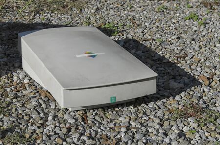 View of an scanner of the ninetiesの写真素材
