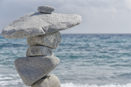 The beauty of nature in harmonious balanceの写真素材