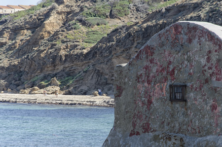 View of a Buen retiro on the Italian coastの写真素材