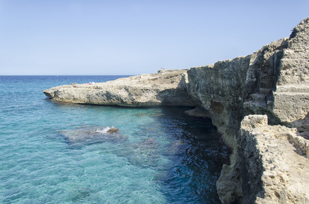View of the seascape of San Focaの写真素材