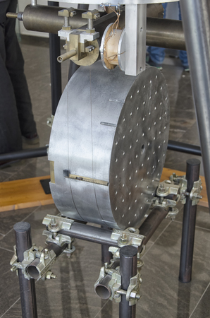 View of a model of Virgo interferometer superattenuatorの写真素材