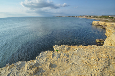 View of the cliffs of the Ragusa provinceの写真素材