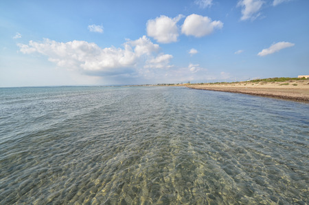View of the magnificent coastline of Sicilyの写真素材