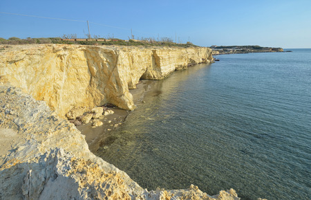View of the magnificent coastline of the Ragusa provinceの写真素材