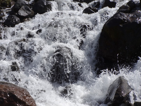 Rushing waterの写真素材