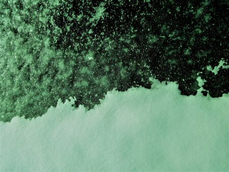 Snow and Ice ground textured green color