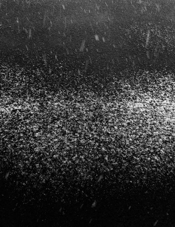 Abstract snowfall on streetの写真素材