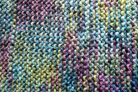 Multicolored knitted wool texture