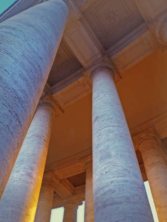 Columns from belowの写真素材