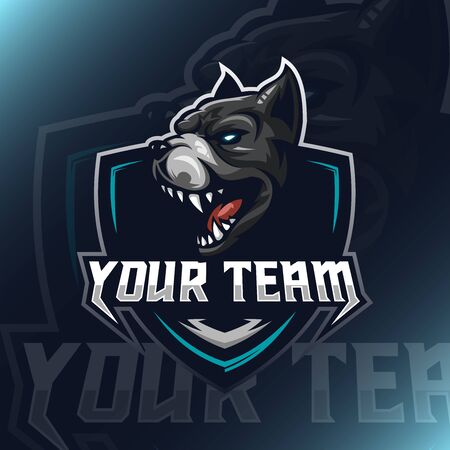 Head Bulldog Mascot Vector for teammateのイラスト素材