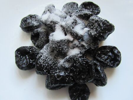 Prunes in sugarの写真素材