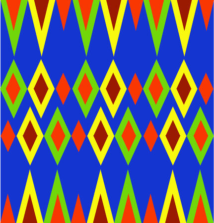 The sample of ornaments of different nations of the world, geometrical figuresのイラスト素材