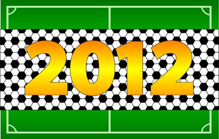 The invitation to the championship on football of Euro 2012のイラスト素材