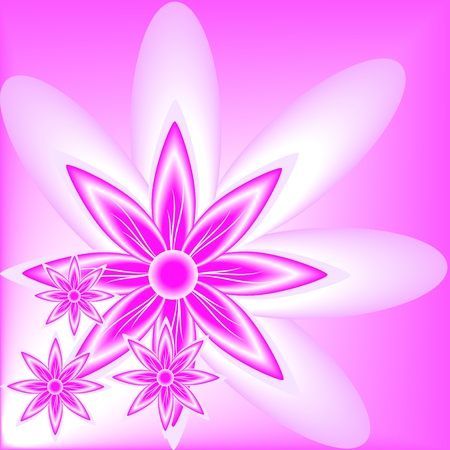Flower background, multi-colored flowers on a blue backgroundのイラスト素材