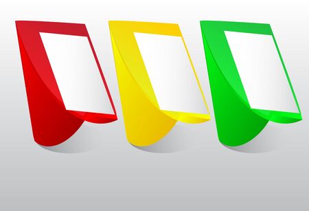 Background for notes from color geometrical figures and striasのイラスト素材