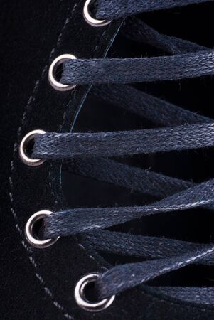 Boots from suede and ï¿½ black lacesの写真素材