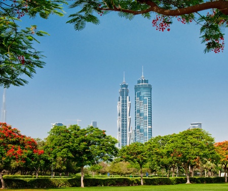 A general view of park in Dubai, UAEのeditorial素材