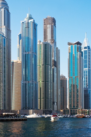 A general view of a residential area of Dubai, UAEのeditorial素材