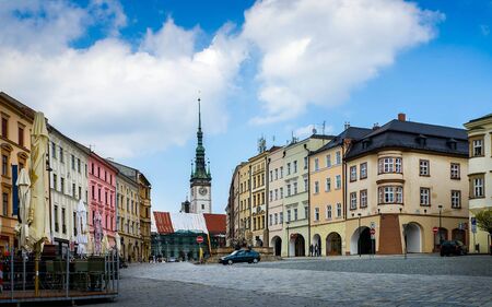 Historical sights of Olomouc in the Czech Republic. European city.の写真素材