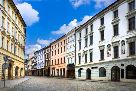 Historical sights of Olomouc in the Czech Republic. European city.