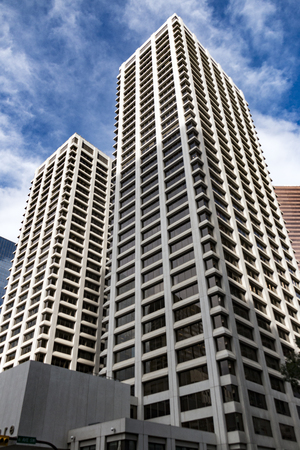 Calgary, Alberta/Canada â August 30, 2015: Bow Valley Square viewed from 6 Avenue SW in Calgary, Alberta.のeditorial素材