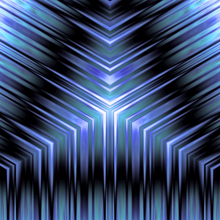 A shiny metallic pattern illuminated in cool blue.の写真素材