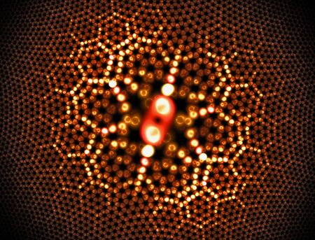 A macroscopic world of particles that shimmer and shine.の写真素材