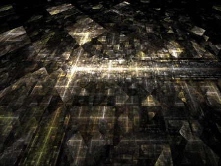 An aerial view of a futuristic and machine-like civilization.の写真素材