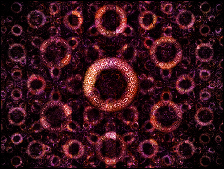 An infinite field of lost halos.の写真素材