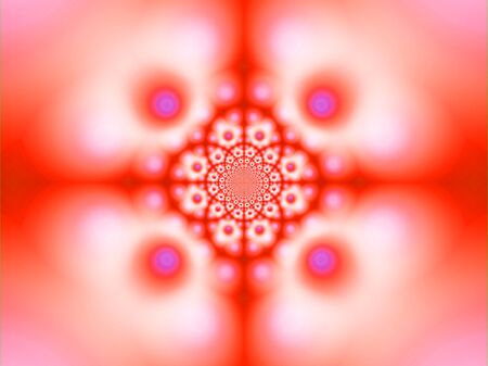 A warm and gauzy hypnotic pattern.の写真素材