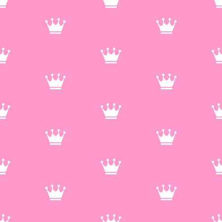 Princess Seamless Pattern Background Vector Illustrationのイラスト素材