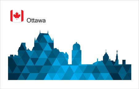 Detailed vector silhouettes of world cityのイラスト素材