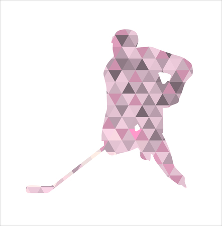 Ice Hockey Player Silhouetteのイラスト素材