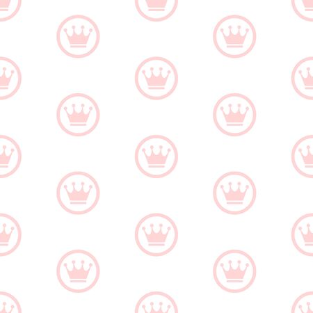 Princess Seamless Pattern Background Vector Illustrationのイラスト素材