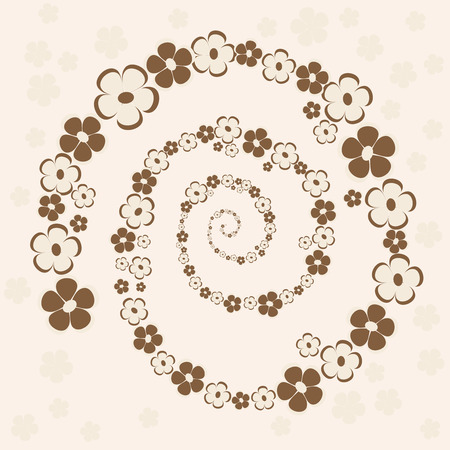 Vegetative decorative ornamentのイラスト素材